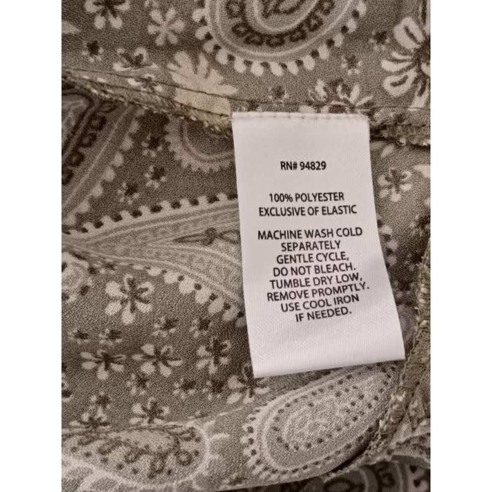 Derek Heart NWT Lichen Green Paisley Smocked Mini Dress S Small Boho Cottagecore - Picture 9 of 11